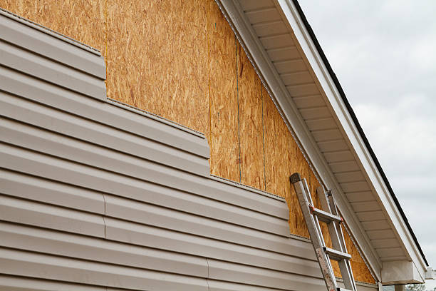 Professional Emergency Siding Repair technician working in Aurora, MN